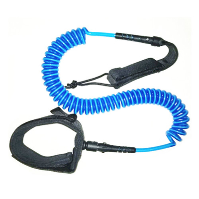 安全Felxibleのウェビング革紐/バンドが付いている青いコイル状の一口の鎖