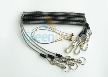 保証ロープ ワイヤー用具のための引き込み式のコイルのコードの落下保護、3メートルの最高の伸張